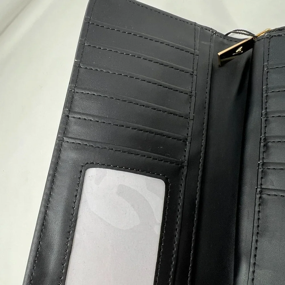 Vanessa Williams Black‎ Patent Leather Wallet NEW With Tag